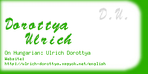 dorottya ulrich business card